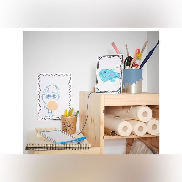 New! 3 pc IKEA MÅLA Framed Drawing Cardboard Set - Picture 7 of 8